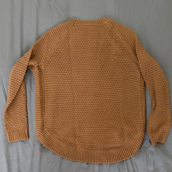 St. John's Bay women’s small Camel brown Knit fisherman Sweater - Picture 2 of 3